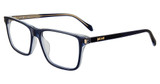 Just Cavalli Eyeglasses VJC050 Shiny Blue/Azure 0D87