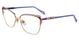 Just Cavalli Eyeglasses VJC054 Rose Gold/Havana 0378