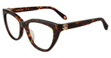Roberto Cavalli Eyeglasses VRC049M Shiny Brown/Yellow Havana 0743