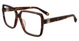 Roberto Cavalli Eyeglasses VRC050M Shiny Brown/Yellow Havana 0743