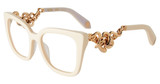 Roberto Cavalli Eyeglasses VRC051M Shiny Full Cream 09X7