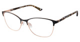 Superflex Eyeglasses SF-647 BLACK ROSE GOLD/M200