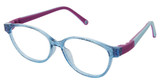 Life Italia Eyeglasses NI-153 TEAL SHIMMER/PURPLE/2
