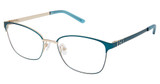 Superflex Eyeglasses SF-1171T TEAL GOLD/M204