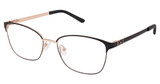 Superflex Eyeglasses SF-1171T BLACK ROSE GOLD/M200