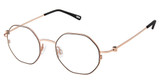 Kliik:denmark Eyeglasses K-764 BLACK ROSE GOLD/M200