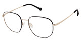 OTP Eyeglasses OTP-185 BLACK GOLD/M200