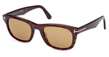 Tom Ford Eyeglasses FT1076 dark havana / brown/52E
