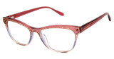 Lulu Guinness Eyeglasses L949 Burgundy/Purple/RAS