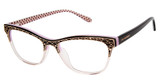 Lulu Guinness Eyeglasses L949 Black/Blush/BLK