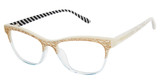 Lulu Guinness Eyeglasses L949 Bone/Blue/BON