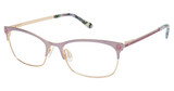 Lulu by Lulu Guinness Eyeglasses LK050 lavender/rose gold/LAV
