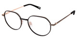 Kliik:denmark Eyeglasses K-767 BLACK ROSE GOLD/M200