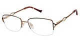 Tura Eyeglasses R706 eggplant/gold/EGG