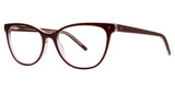 Vera Wang Eyeglasses Justine Burgundy/BU