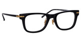 Linda Farrow Eyeglasses LF68LB PORTICO BLACK/YELLOW GOLD/001