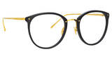 Linda Farrow Eyeglasses LFL251 CALTHORPE BLACK/YELLOW GOLD/085