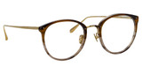 Linda Farrow Eyeglasses LFL251 CALTHORPE CRML HORN/ LIGHT GOLD/ OPTICAL/095