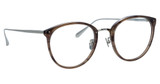 Linda Farrow Eyeglasses LFL251 CALTHORPE GREY HORN/ WHITE GOLD/ OPTICAL/094