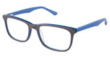 Superflex Eyeglasses SFK-297 GREY COBALT CHECK/S303