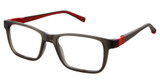 Life Italia Eyeglasses JF-909 CHARCOAL RED/1