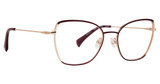 Badgley Mischka Eyeglasses Nadya Merlot/MLT