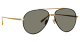Linda Farrow LFL1421S MARCELO YELLOW GOLD/BLACK/GREY/001