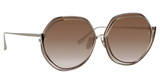 Linda Farrow Eyeglasses LFL1355S ASPEN MTLLIC BRWN/T GllD/MOHA GRAD/002