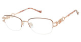 Tura Eyeglasses TE287 brown/rose gold/BRN