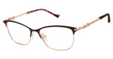 Tura Eyeglasses TE288 eggplant/rosegold/EGG