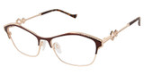 Tura Eyeglasses TE290 brown/gold/BRN