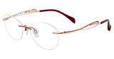 Line Art Eyeglasses XL 2175 Wine/WI