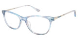 Nicole Miller Eyeglasses MAJESTIC TRANS BLUE/C02
