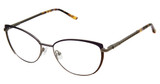 Nicole Miller Eyeglasses MOUETTES PURPLE / BROWN/C03
