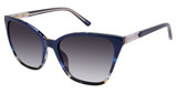 Nicole Miller Eyeglasses LAVOTTO BEACH BLUE GRAIN/C03