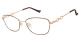 Tura Eyeglasses R147 burgundy/rose/BUR