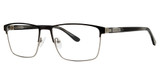 B.M.E.C. Eyeglasses BIG FLOW Matte Gunmetal/Black Demi