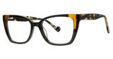 Genevieve Boutique Eyeglasses TALIA Black/Caramel/Teal Tortoise