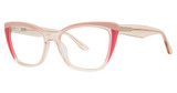 Genevieve Paris Design Eyeglasses OCCASION Pink Crystal/Fuchsia/Blush