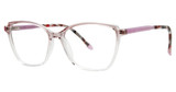 Genevieve Paris Design Eyeglasses RELY Lilac Crystal Fade/Lavender