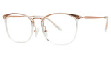 Genevieve Paris Design Eyeglasses KIARA Crystal/Matte Rose Gold