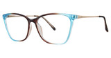 Modern Times Eyeglasses DILIGENT Blue ice/Brown/Matte Gold