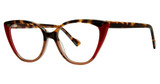 Modern Art Eyeglasses A632 Tortoise/Ruby Red