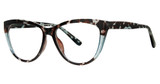 Modern Plastics I Eyeglasses BEHOLD Blue Crystal Tortoise
