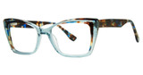 Genevieve Paris Design ANNETTE Blue Crystal/Tortoise