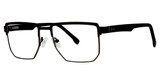 G.V. Executive Eyeglasses GVX594 Matte Gunmetal/Black