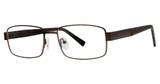 Modern Metals Eyeglasses ADJOURN Matte Brown/Brown