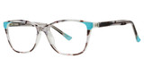 Modern Plastics II Eyeglasses UNEXPECTED Grey Crystal/Blue