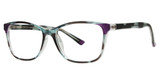 Modern Plastics II Eyeglasses UNEXPECTED Black Crystal/Purple