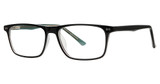 Modern Plastics II Eyeglasses FICTION Black/Crystal Grey